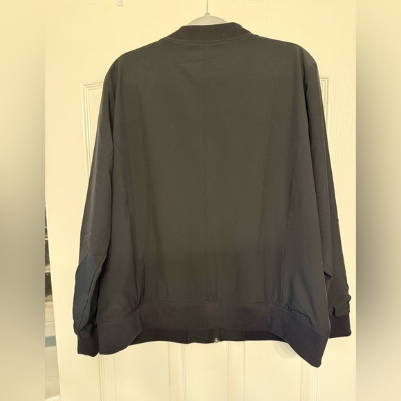Banana Republic Black Stretch Bomber Jacket XL NWT - Picture 9 of 16